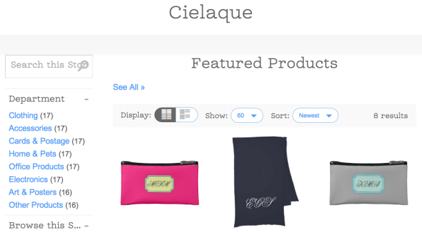 Cielaque: My Zazzle Store is Up! 